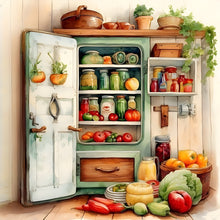 Load image into Gallery viewer, Diamond Painting - Full Round - Warm cabinet (40*40CM)
