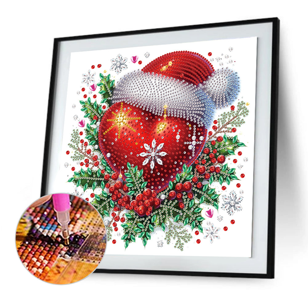Diamond Painting - Partial Special Shaped - Christmas love (30*30CM)