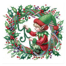 Load image into Gallery viewer, Diamond Painting - Partial Special Shaped - Christmas elves (30*30CM)
