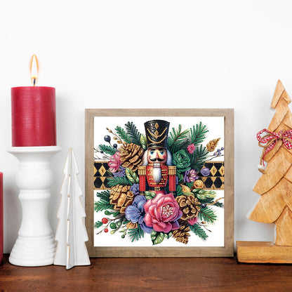 Diamond Painting - Partial Special Shaped - Christmas nutcracker (30*30CM)