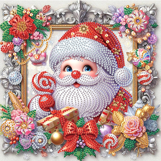 Diamond Painting - Partial Special Shaped - Santa Claus (30*30CM)