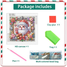 Load image into Gallery viewer, Diamond Painting - Partial Special Shaped - Santa Claus (30*30CM)
