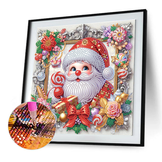 Diamond Painting - Partial Special Shaped - Santa Claus (30*30CM)