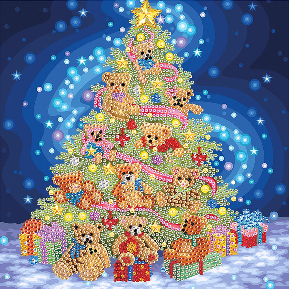 Diamond Painting - Partial Special Shaped - Christmas tree (30*30CM)