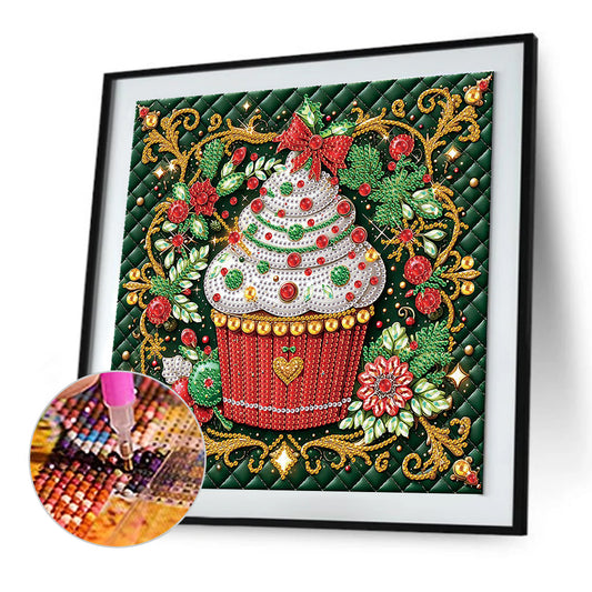 Diamond Painting - Partial Special Shaped - Christmas dessert (30*30CM)