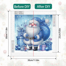 Load image into Gallery viewer, Diamond Painting - Partial Special Shaped - Santa Claus (30*30CM)
