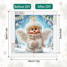 Load image into Gallery viewer, Diamond Painting - Partial Special Shaped - Christmas angel (30*30CM)
