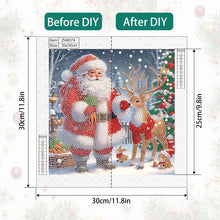 Load image into Gallery viewer, Diamond Painting - Partial Special Shaped - Santa Claus (30*30CM)
