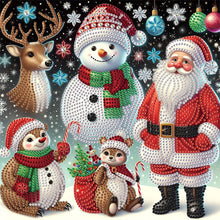 Load image into Gallery viewer, Diamond Painting - Partial Special Shaped - Santa Claus (30*30CM)
