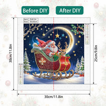 Load image into Gallery viewer, Diamond Painting - Partial Special Shaped - Santa Claus (30*30CM)
