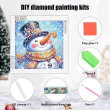 Load image into Gallery viewer, Diamond Painting - Partial Special Shaped - Winter snowman (30*30CM)

