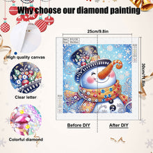 Load image into Gallery viewer, Diamond Painting - Partial Special Shaped - Winter snowman (30*30CM)
