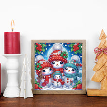 Load image into Gallery viewer, Diamond Painting - Partial Special Shaped - Winter snowman (30*30CM)
