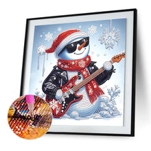 Load image into Gallery viewer, Diamond Painting - Partial Special Shaped - Winter snowman (30*30CM)
