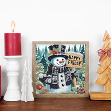 Load image into Gallery viewer, Diamond Painting - Partial Special Shaped - Winter snowman (30*30CM)
