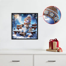 Load image into Gallery viewer, Diamond Painting - Partial Special Shaped - Winter snowman (30*30CM)
