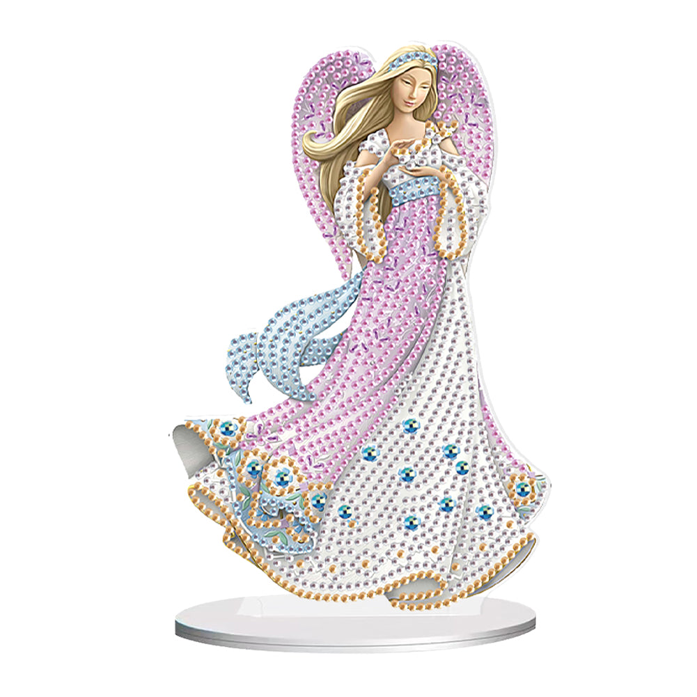 Angel Desktop Diamond Art Kits Rhinestones Desktop Ornaments Bedroom Table Decor