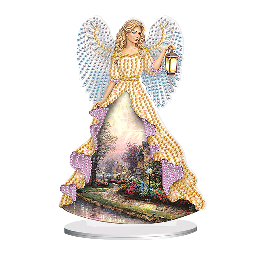 Angel Desktop Diamond Art Kits Rhinestones Desktop Ornaments Bedroom Table Decor