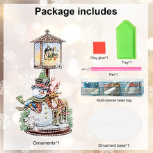 Load image into Gallery viewer, Christmas Snowman Table Top Diamond Painting Ornament Kits for Home Office Decor
