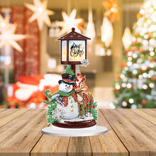 Load image into Gallery viewer, Christmas Snowman Table Top Diamond Painting Ornament Kits for Home Office Decor
