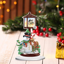 Load image into Gallery viewer, Christmas Snowman Table Top Diamond Painting Ornament Kits for Home Office Decor
