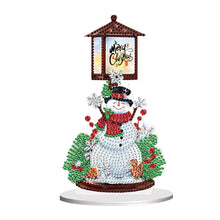 Load image into Gallery viewer, Christmas Snowman Table Top Diamond Painting Ornament Kits for Home Office Decor
