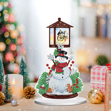 Load image into Gallery viewer, Christmas Snowman Table Top Diamond Painting Ornament Kits for Home Office Decor
