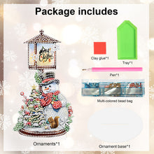 Load image into Gallery viewer, Christmas Snowman Table Top Diamond Painting Ornament Kits for Home Office Decor

