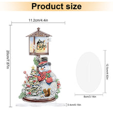 Load image into Gallery viewer, Christmas Snowman Table Top Diamond Painting Ornament Kits for Home Office Decor
