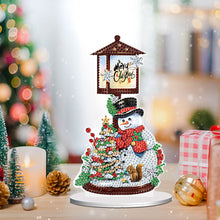 Load image into Gallery viewer, Christmas Snowman Table Top Diamond Painting Ornament Kits for Home Office Decor
