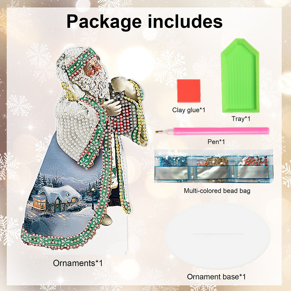 Christmas Snowman Table Top Diamond Painting Ornament Kits for Home Office Decor