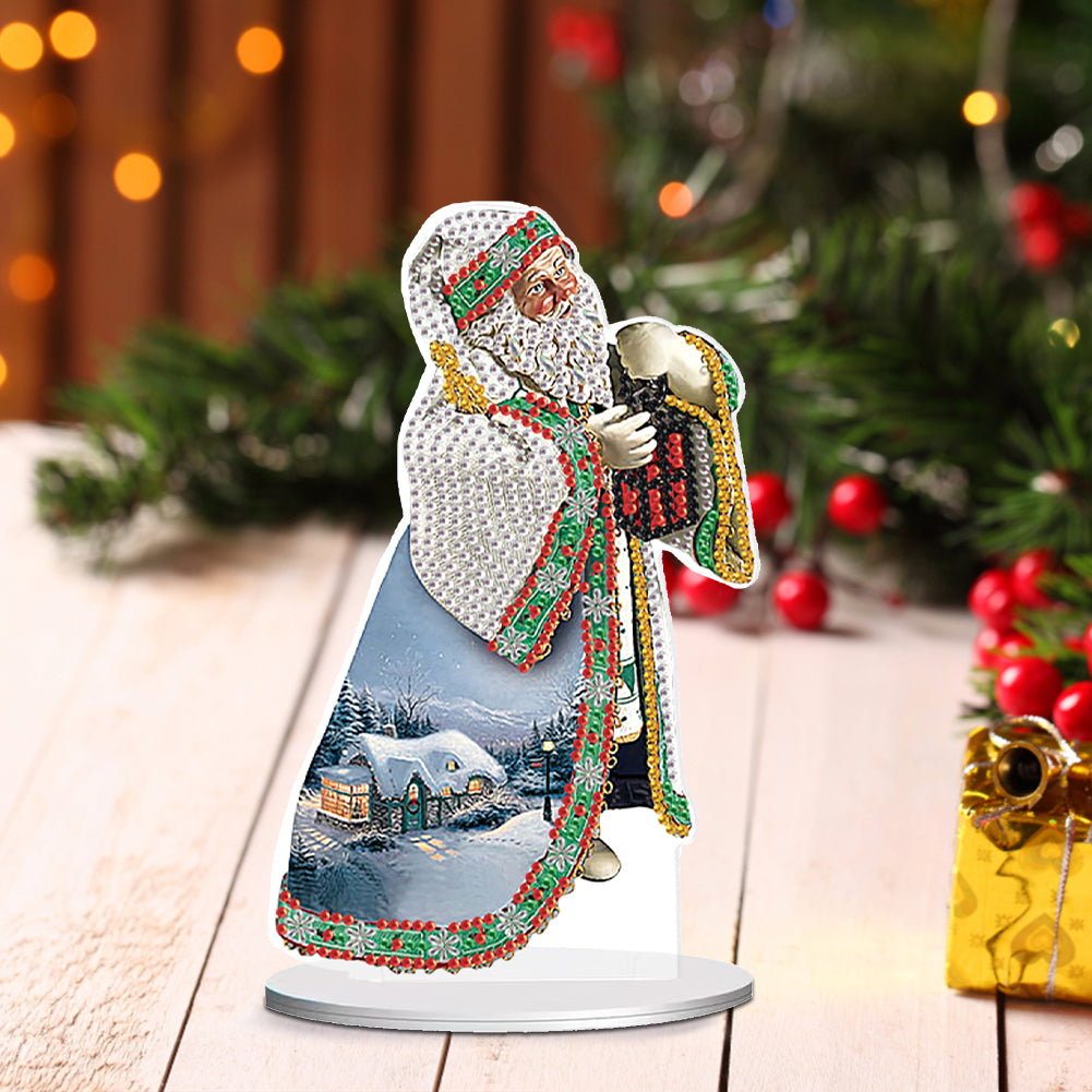 Christmas Snowman Table Top Diamond Painting Ornament Kits for Home Office Decor