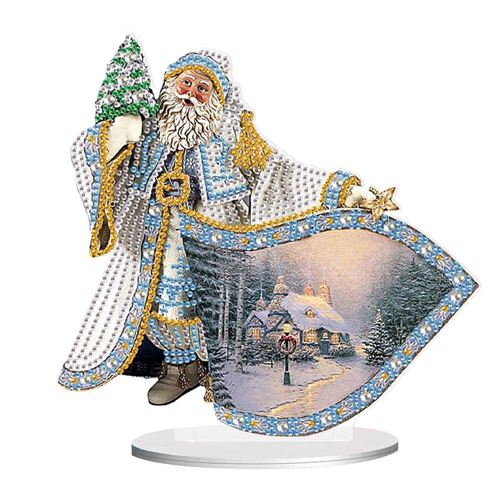 Christmas Snowman Table Top Diamond Painting Ornament Kits for Home Office Decor