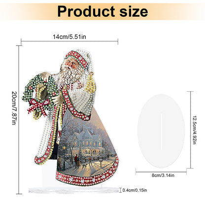 Christmas Snowman Table Top Diamond Painting Ornament Kits for Home Office Decor