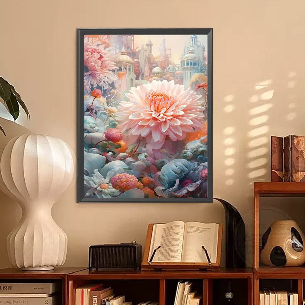 Diamond Painting - Full Round - Blooming flowers (30*40CM)