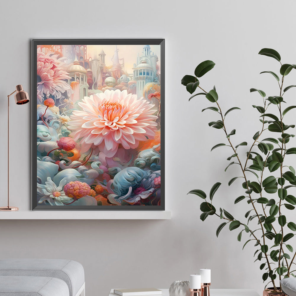 Diamond Painting - Full Round - Blooming flowers (30*40CM)