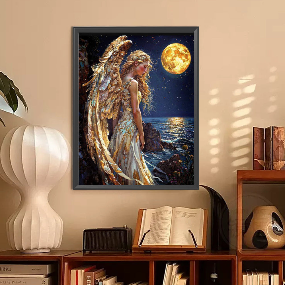 Diamond Painting - Full Round - Winged angel (30*40CM)