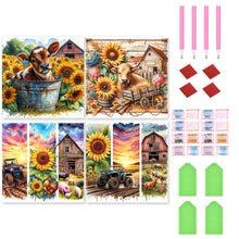 Load image into Gallery viewer, 4pcs Round Diamond Painting Set - Farm scenery series (40*40CM)
