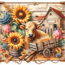 Load image into Gallery viewer, 4pcs Round Diamond Painting Set - Farm scenery series (40*40CM)
