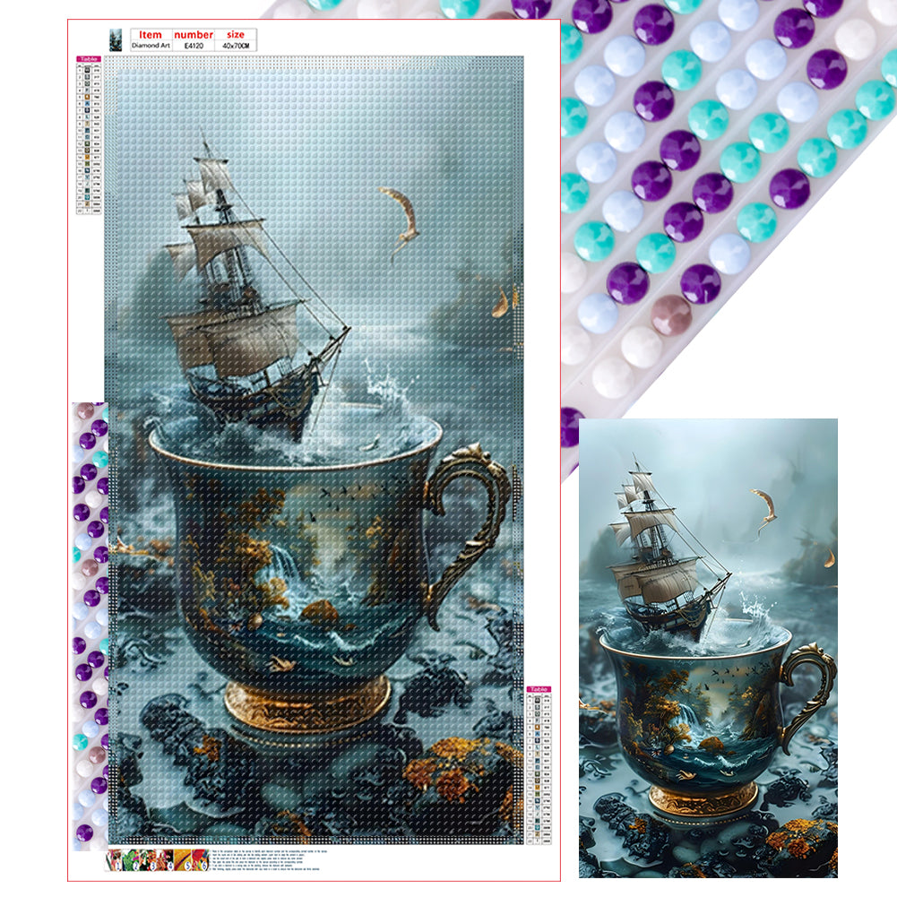 Diamond Painting - Full Round - Dream cup world (40*70CM)