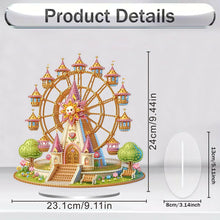 Load image into Gallery viewer, Acrylic Special Shaped Castle Ferris Wheel Desktop Diamond Painting Ornament Kit
