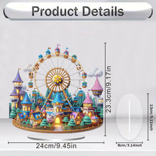 Load image into Gallery viewer, Acrylic Special Shaped Castle Ferris Wheel Desktop Diamond Painting Ornament Kit
