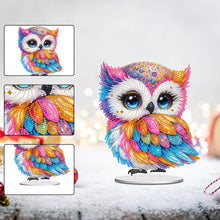 Load image into Gallery viewer, Acrylic Special Shaped Cute Owl Table Top 5D DIY Diamond Painting Ornament Kits
