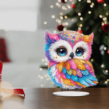 Load image into Gallery viewer, Acrylic Special Shaped Cute Owl Table Top 5D DIY Diamond Painting Ornament Kits
