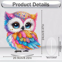 Load image into Gallery viewer, Acrylic Special Shaped Cute Owl Table Top 5D DIY Diamond Painting Ornament Kits
