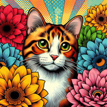 Load image into Gallery viewer, Diamond Painting - Full Round - Orange and white cat (40*40CM)

