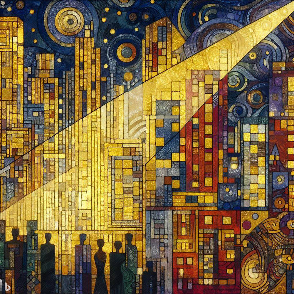 Diamond Painting - Full Round - Lighted city (40*40CM)