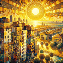 Load image into Gallery viewer, Diamond Painting - Full Round - Sunny city (40*40CM)
