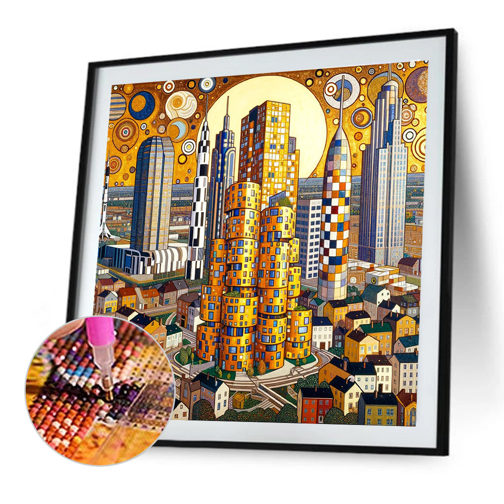 Diamond Painting - Full Round - High-rise buildings (40*40CM)