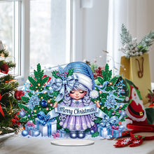 Load image into Gallery viewer, Acrylic Special Shape Girl Diamond Painting Desktop Decors for Home Office Decor
